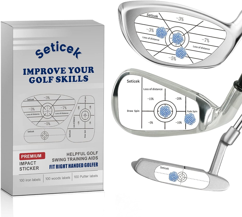 Seticek Golf Impact Tape Set 300Pcs - Fit Right Handed Golfer -