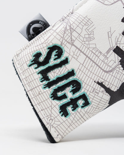 Shady Slice Blade Putter Cover - Pins and Aces