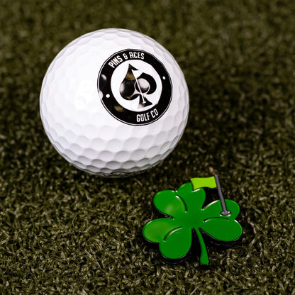 Shamrock Ball Marker - Pins and Aces