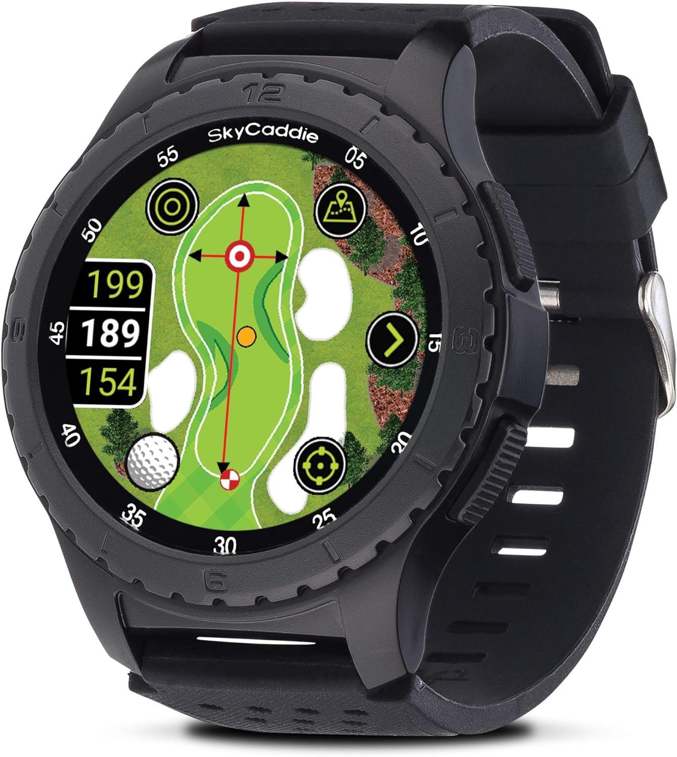 SkyCaddie LX5, GPS Golf Watch with Touchscreen Display and HD Color CourseView Maps - 