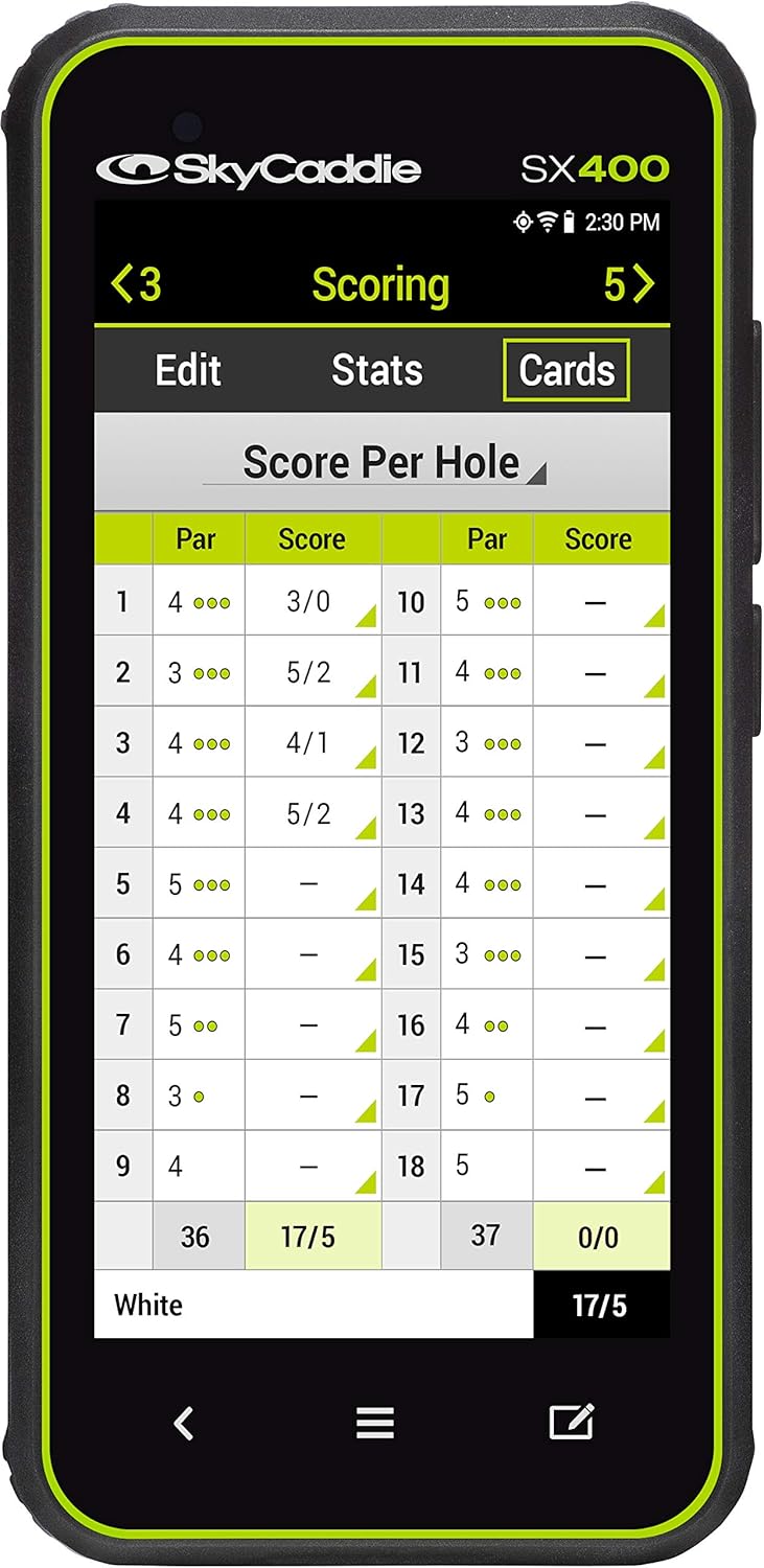 SkyCaddie SX400, Handheld Golf GPS - 