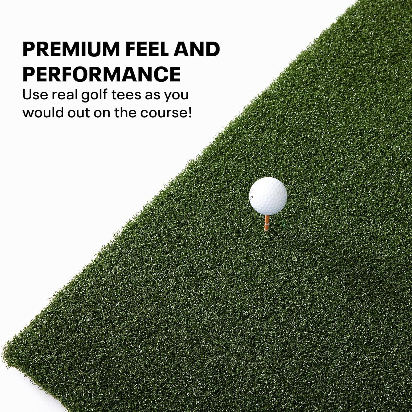 SkyTrak Golf Hitting Mat - 5' x 5' | Premium Feel, Realistic Turf, and Ultimate Stability - SkyTrak