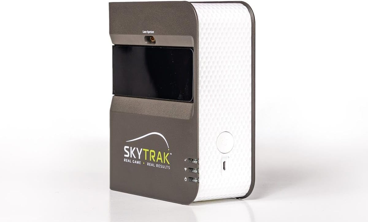 SkyTrak Golf Simulator Studio Pro Package Launch Monitor, Metal Protective Case, Enclosure, Simulator Software, Hitting Mat, Projector and Ball Tray - Studio 10 - 10' W x 8'6" H x 5'4" D - 