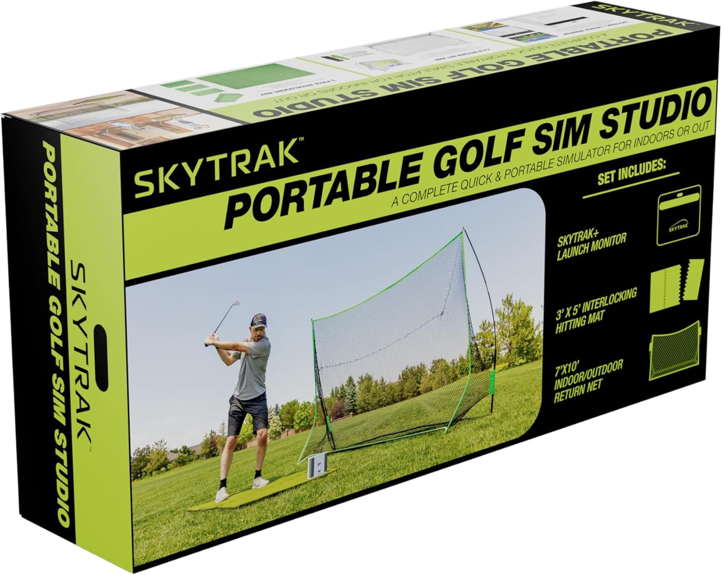 SkyTrak+ Portable Golf Sim Studio - 