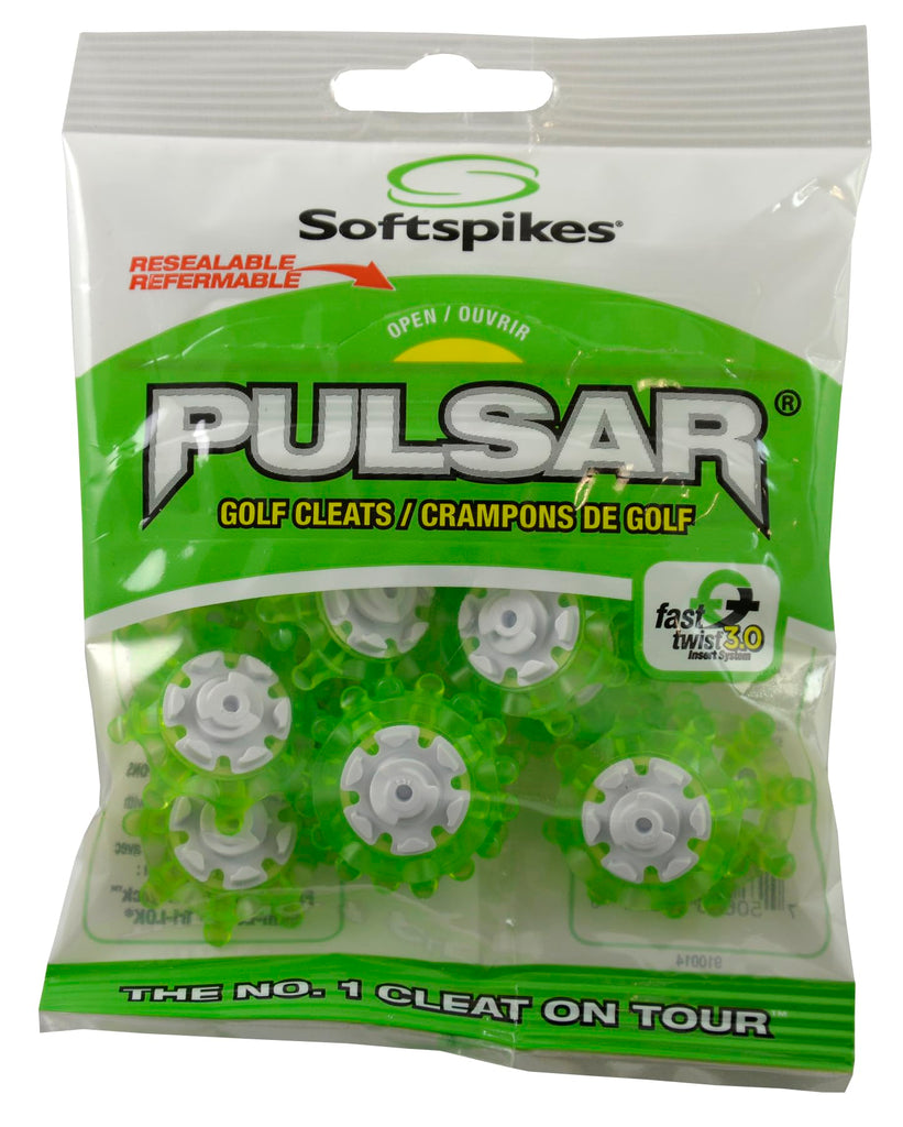 Softspikes Pulsar Fast Twist 3.0 Golf Cleat - 18 Count - Green - 