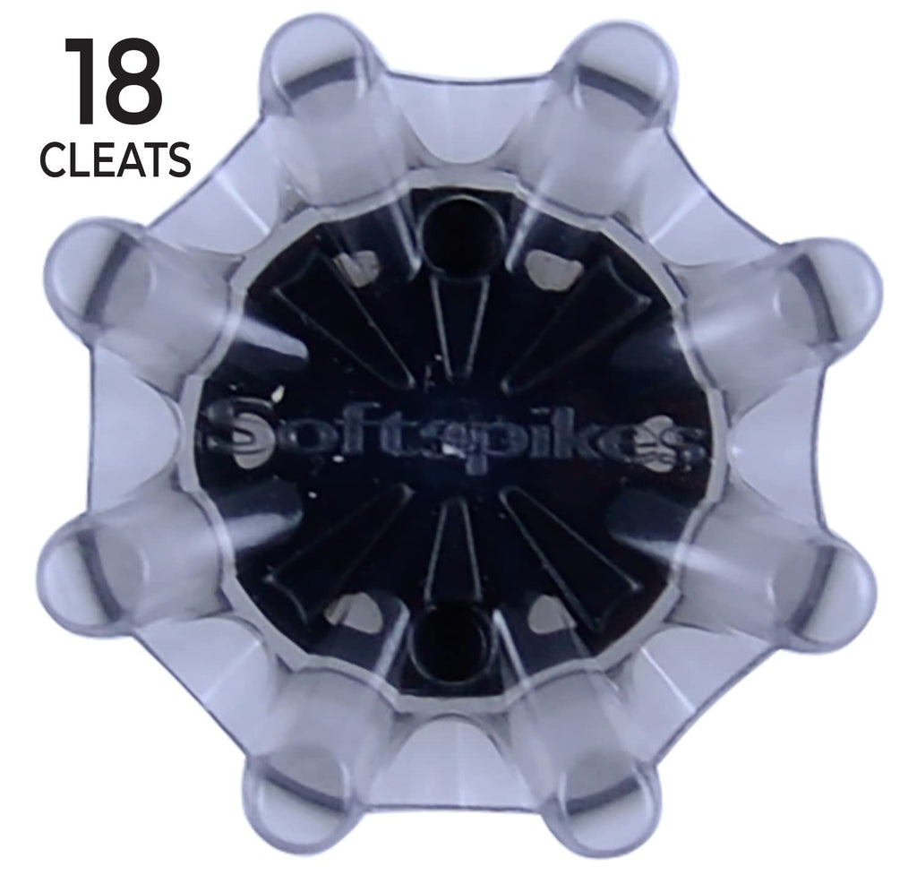 Softspikes Pulsar Fast Twist 3.0 Golf Cleat - 18 Count - Translucent Grey - 