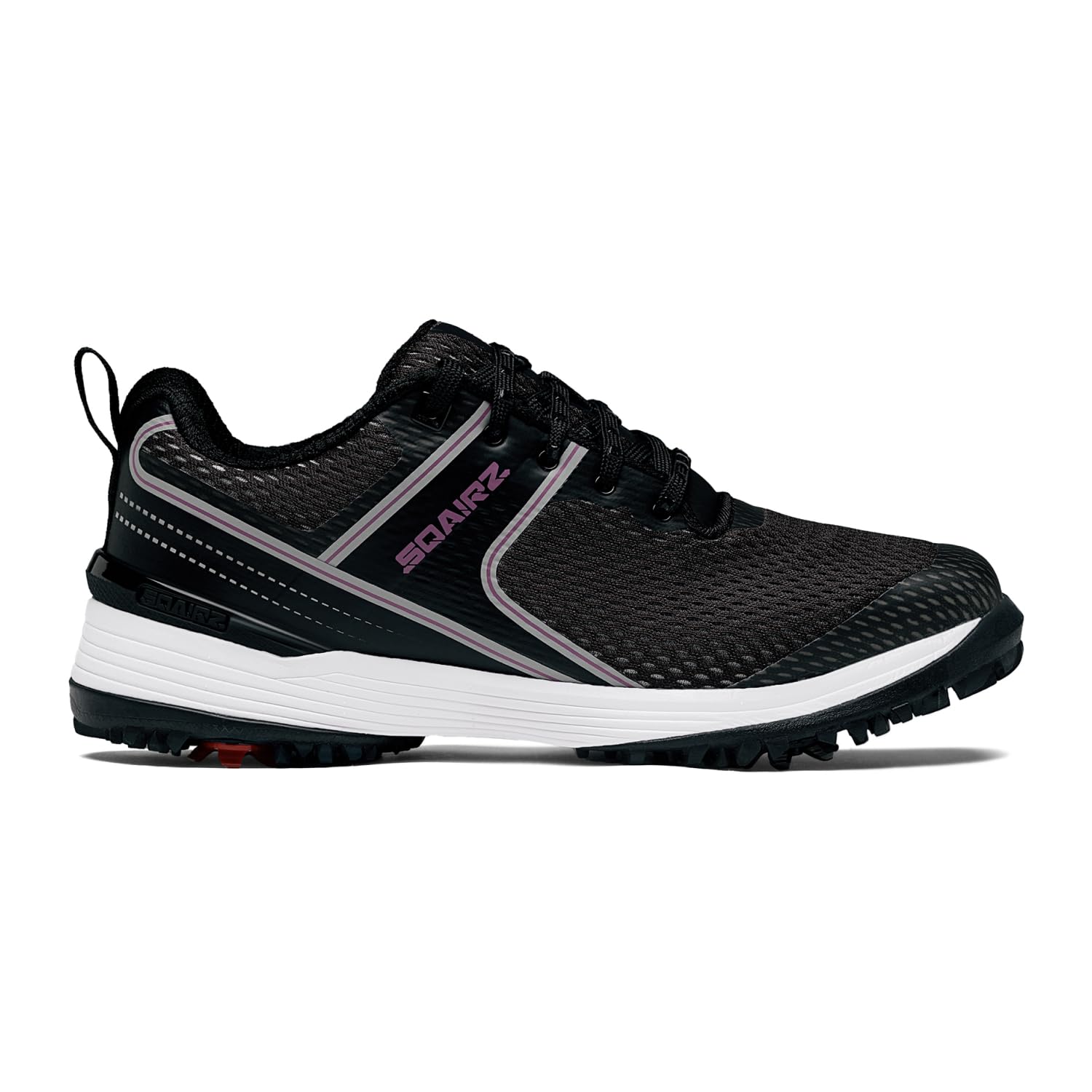 SQAIRZ Freedom Mesh Women's Athletic Golf Shoes - 6.5 - Black/Fuchsia
