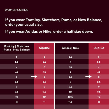 SQAIRZ Freedom Mesh Women's Athletic Golf Shoes - 9.5 - Black/Fuchsia