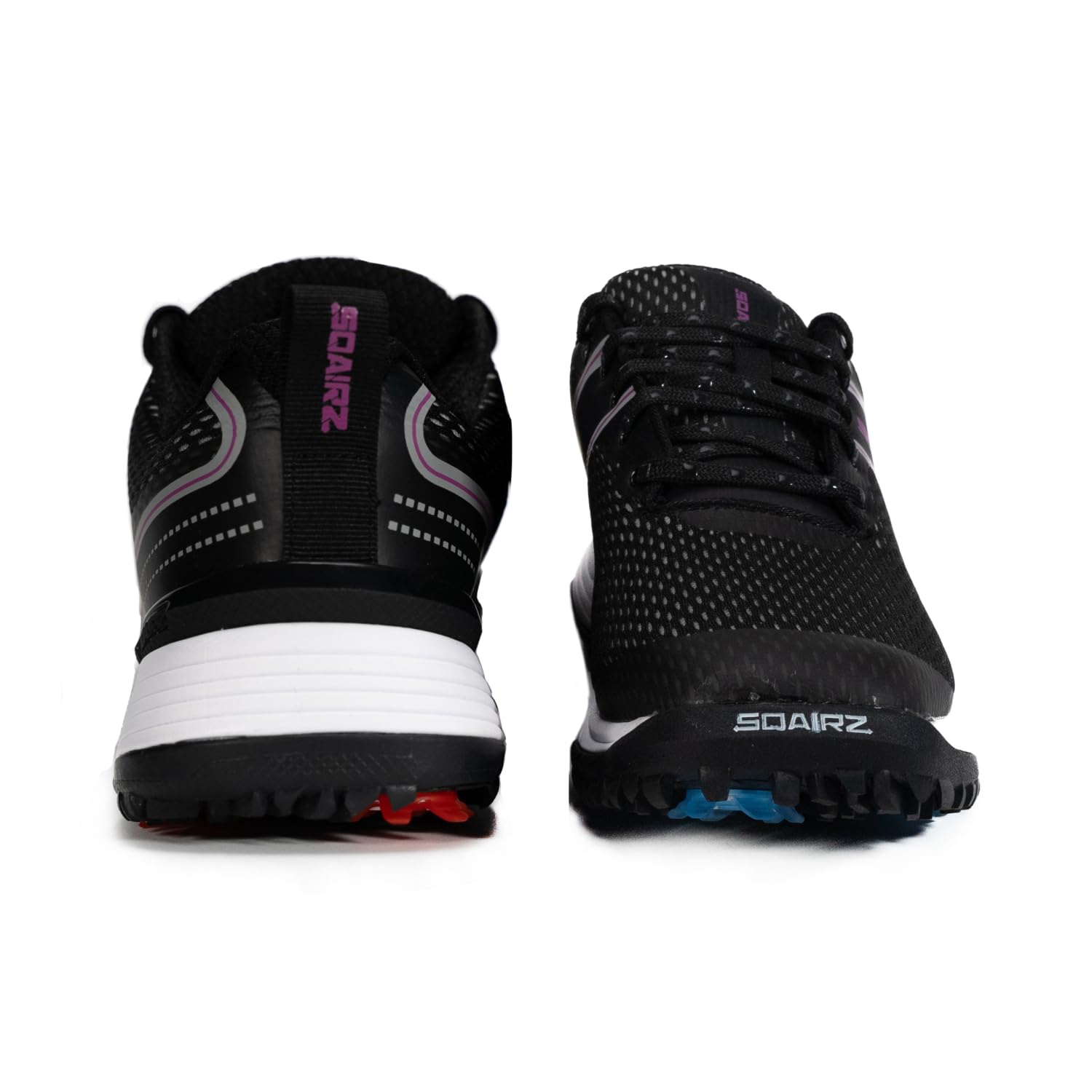 SQAIRZ Freedom Mesh Women's Athletic Golf Shoes - 9.5 - Black/Fuchsia