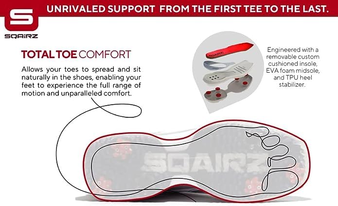 SQAIRZ Freedom Mesh Women's Athletic Golf Shoes - 9.5 - Black/Fuchsia