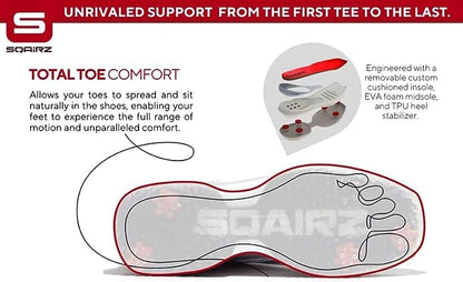 SQAIRZ Freedom Mesh Women's Athletic Golf Shoes - 9.5 - Black/Fuchsia