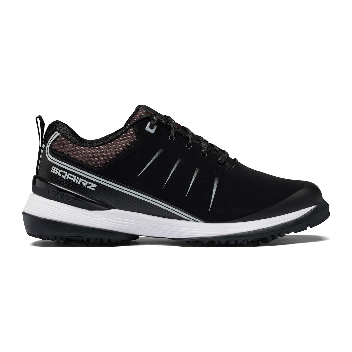 SQAIRZ Speed2 Men's Athletic Golf Shoes - Black/Grey - 9.5