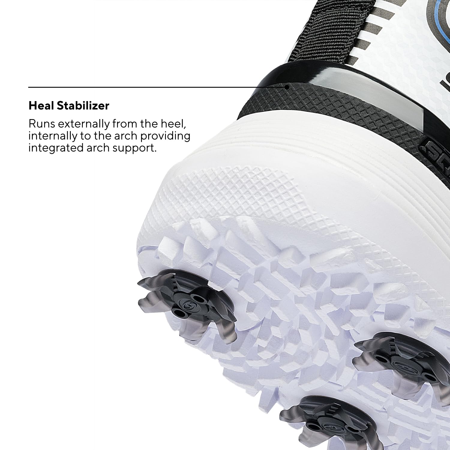 SQAIRZ Speed2 Men's Athletic Golf Shoes - White/Navy - 12