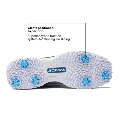 SQAIRZ Speed2 Men's Athletic Golf Shoes - White/Navy - 12