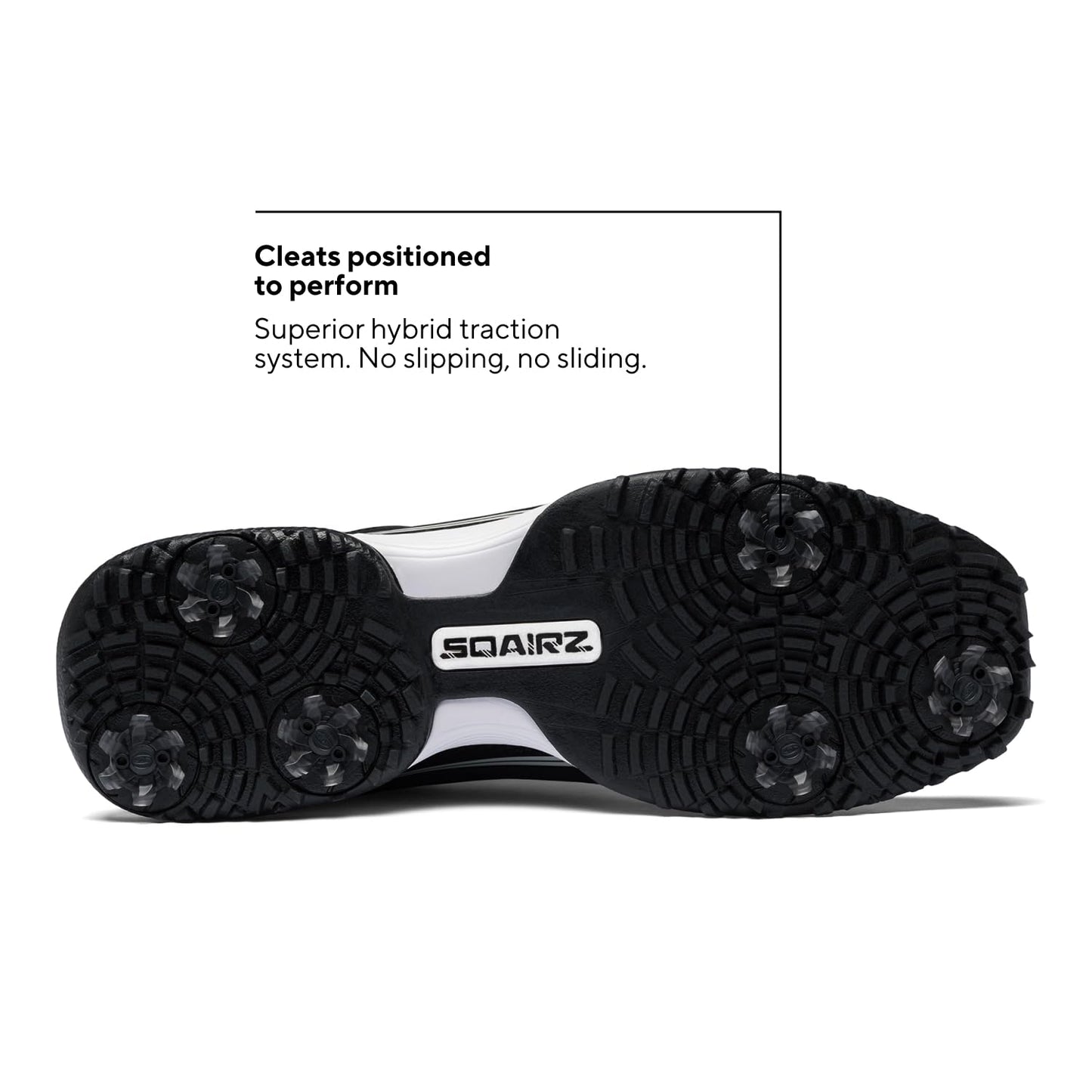 SQAIRZ Speed2 Men's Athletic Golf Shoes - White/Navy - 12