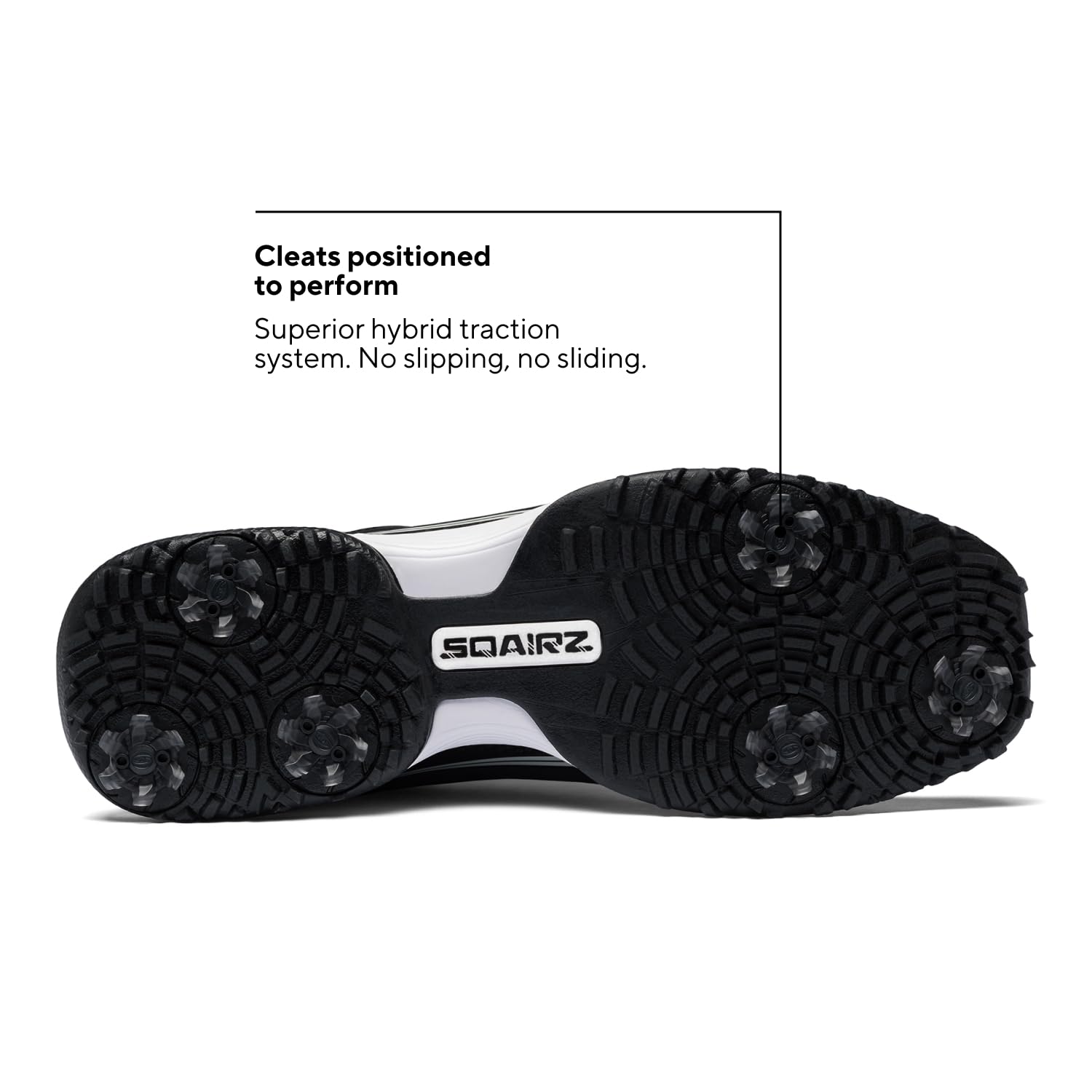 SQAIRZ Speed2 Men's Athletic Golf Shoes - White/Navy - 12