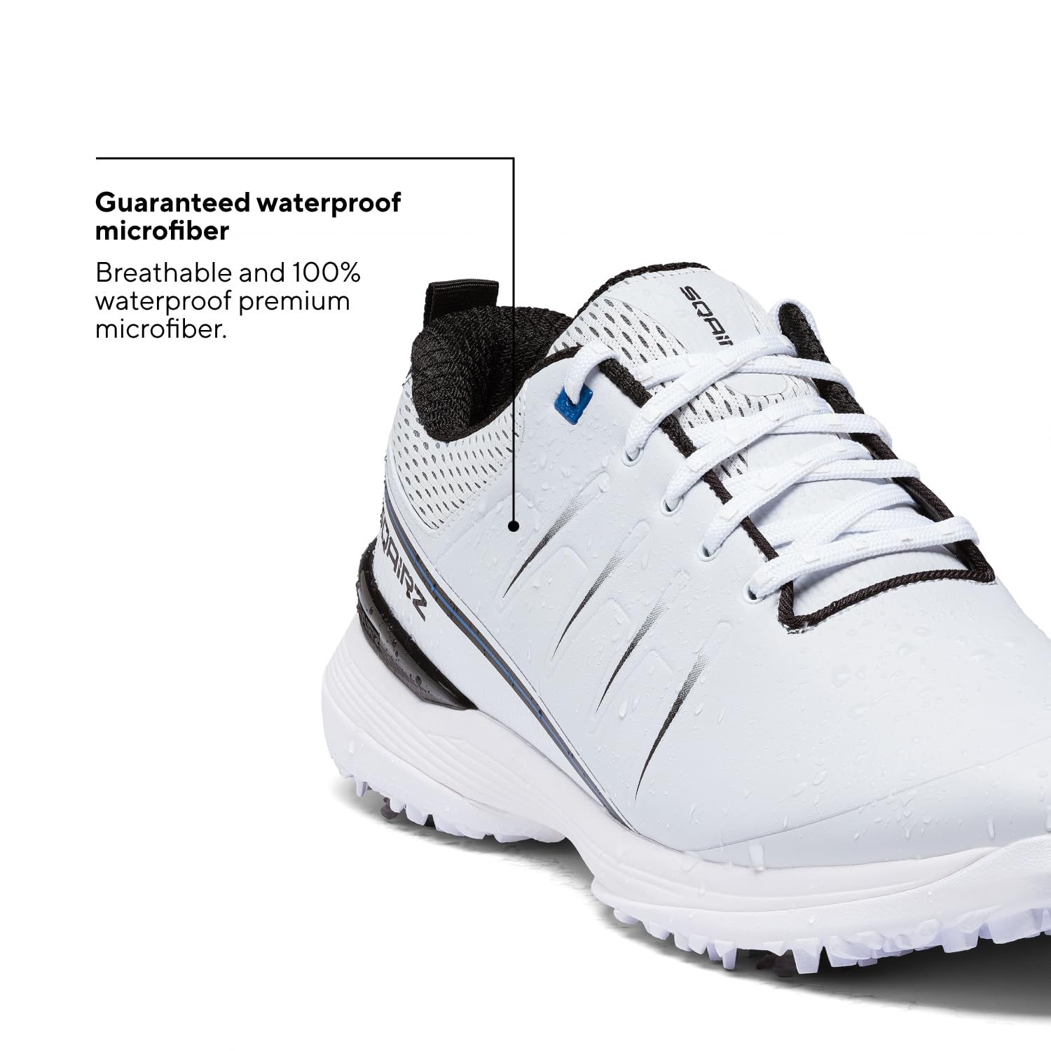 SQAIRZ Speed2 Men's Athletic Golf Shoes - White/Navy - 12