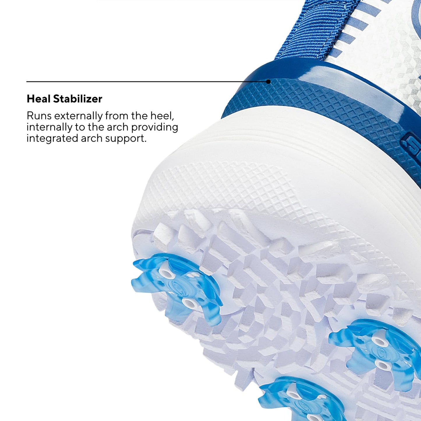 SQAIRZ Speed2 Men's Athletic Golf Shoes - White/Navy - 12