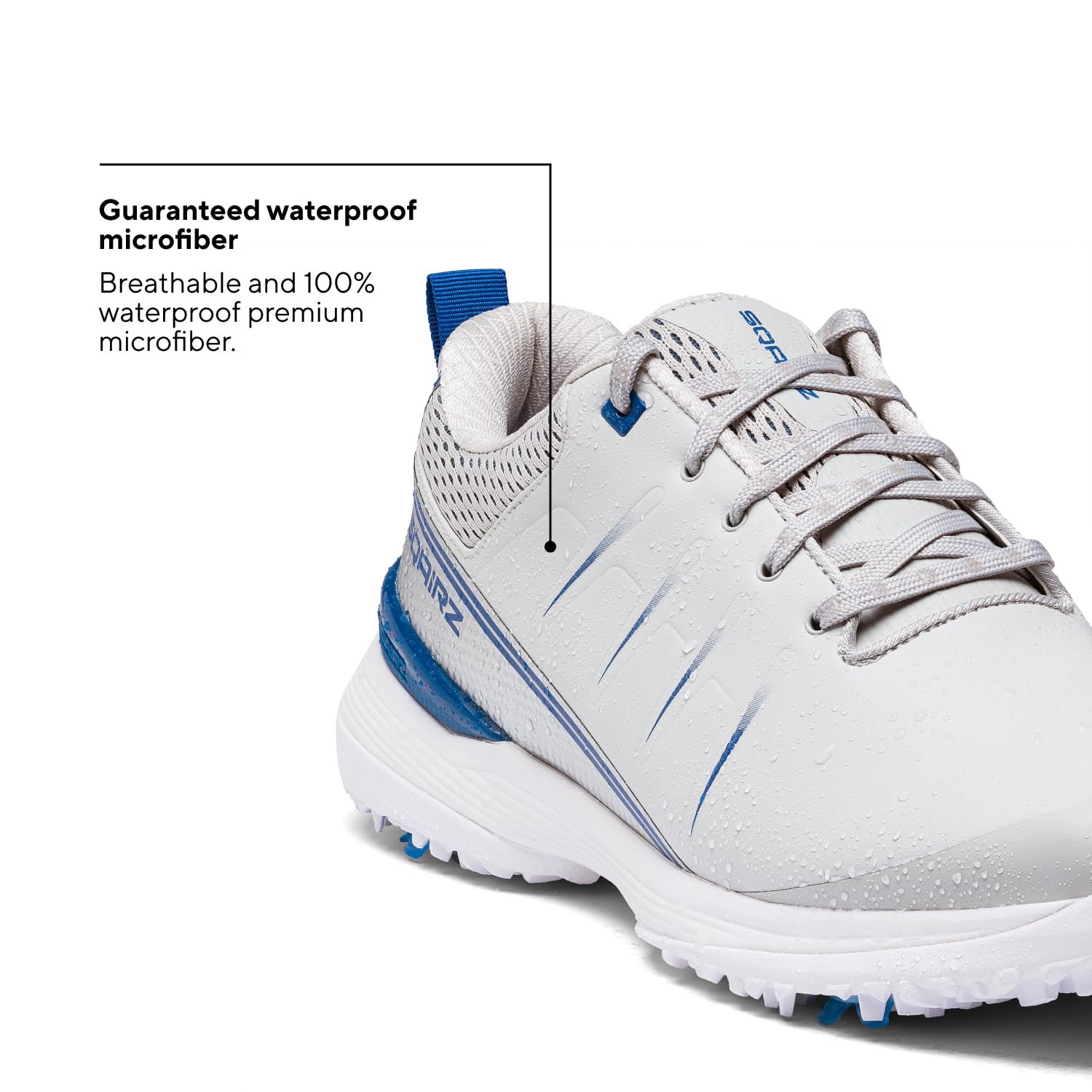 SQAIRZ Speed2 Men's Athletic Golf Shoes - White/Navy - 12