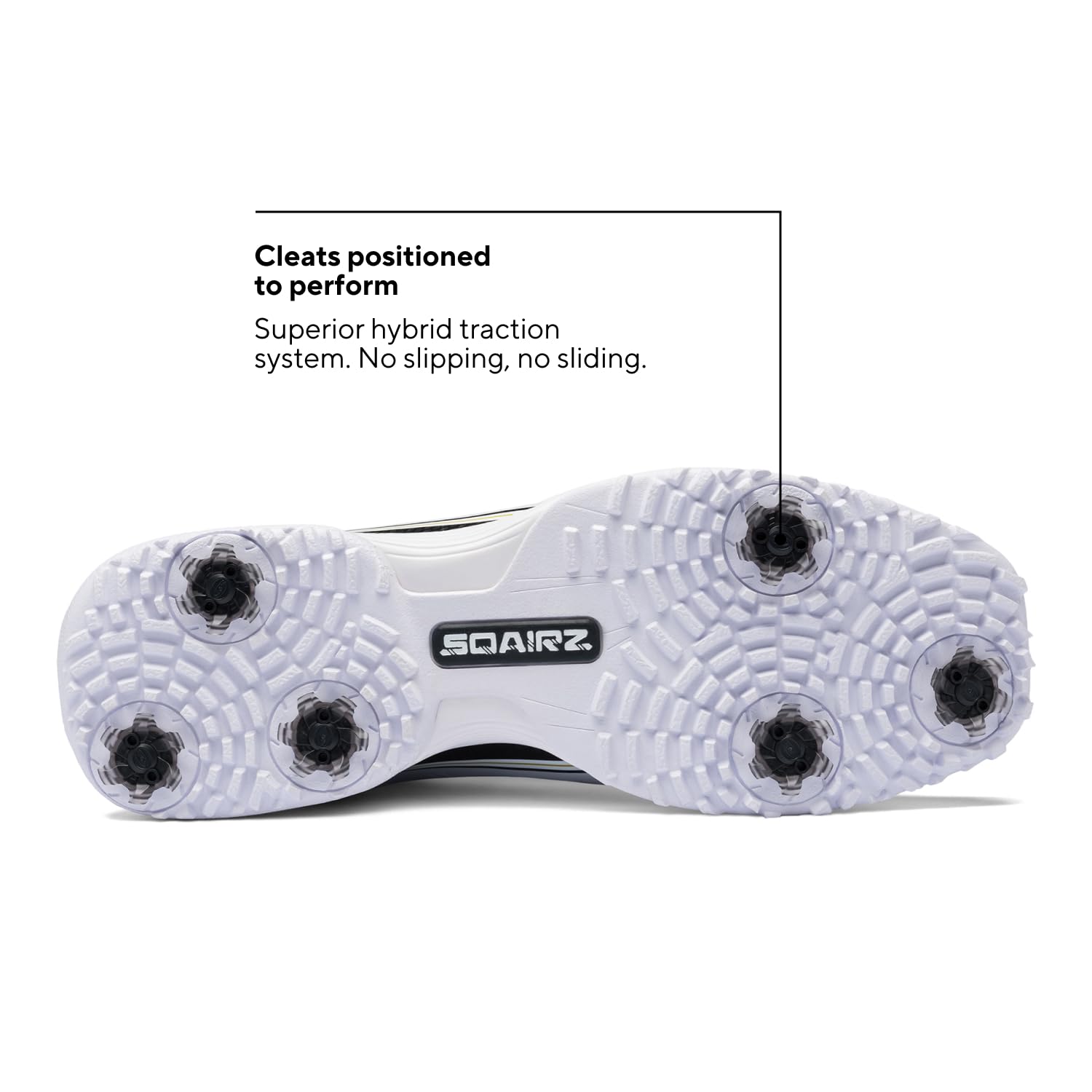 SQAIRZ Speed2 Men's Athletic Golf Shoes - White/Navy - 12