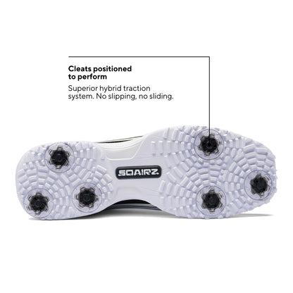 SQAIRZ Speed2 Men's Athletic Golf Shoes - White/Navy - 12