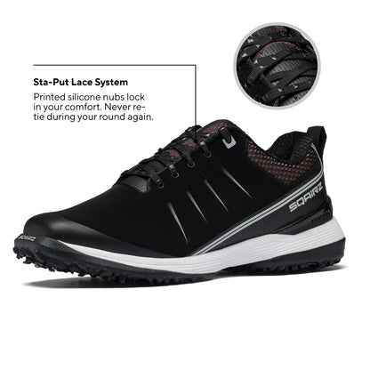 SQAIRZ Speed2 Men's Athletic Golf Shoes - White/Navy - 12