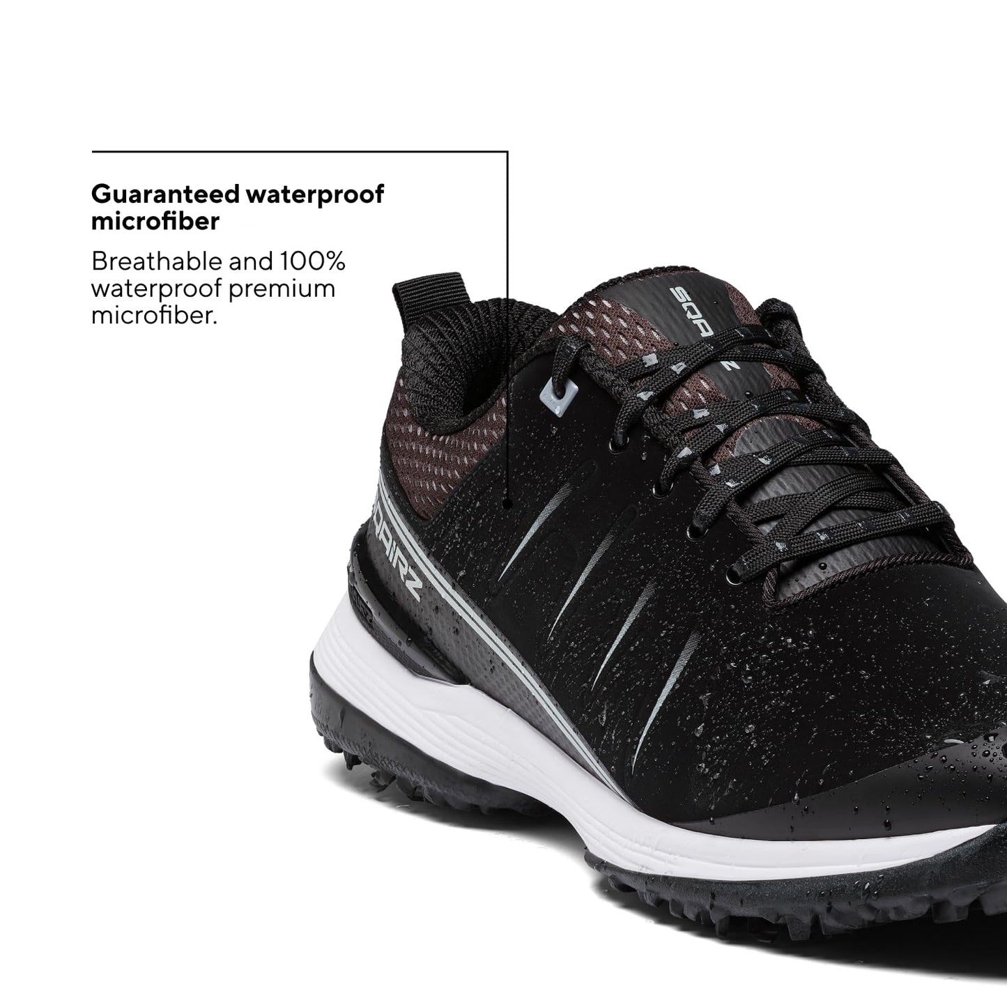 SQAIRZ Speed2 Men's Athletic Golf Shoes - White/Navy - 12