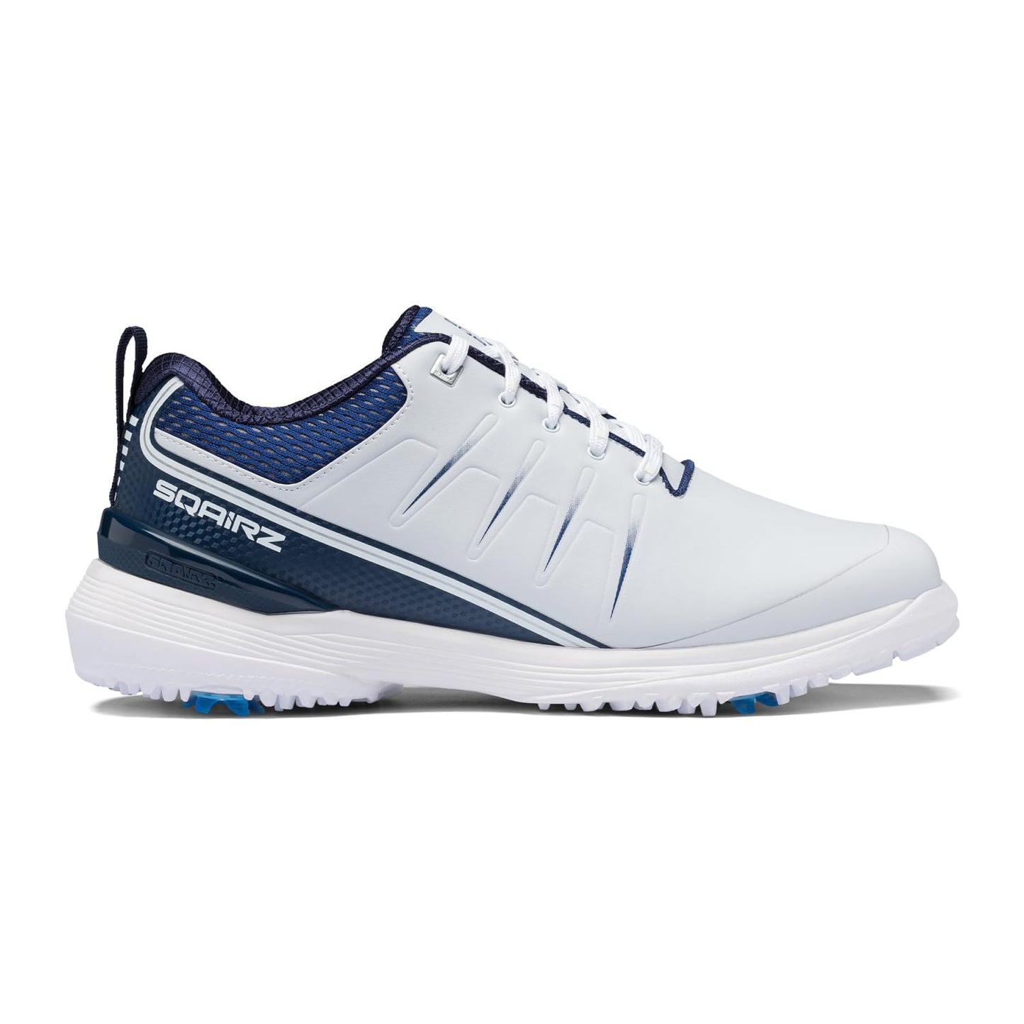SQAIRZ Speed2 Men's Athletic Golf Shoes - White/Navy - 12