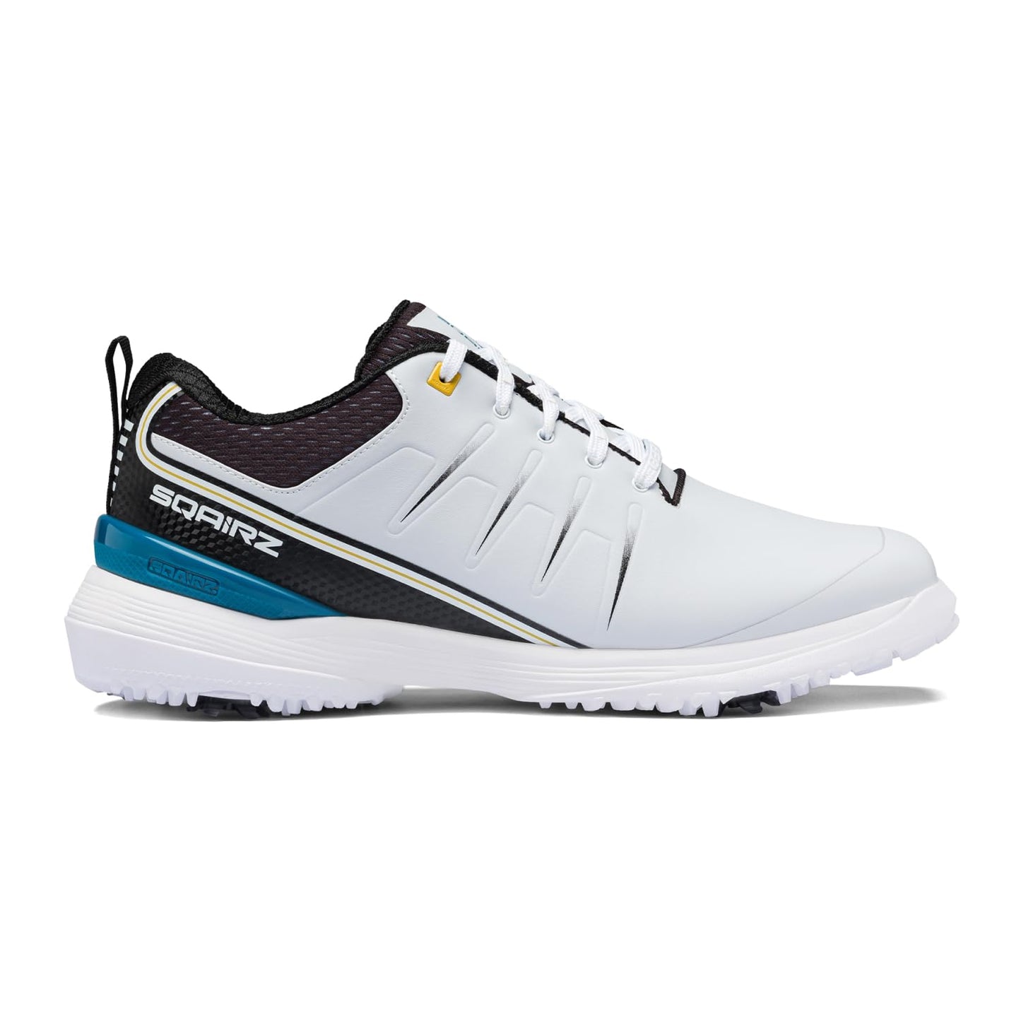 SQAIRZ Speed2 Men's Athletic Golf Shoes - White/Teal - 10.5