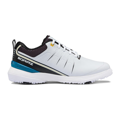 SQAIRZ Speed2 Men's Athletic Golf Shoes - White/Teal - 10.5