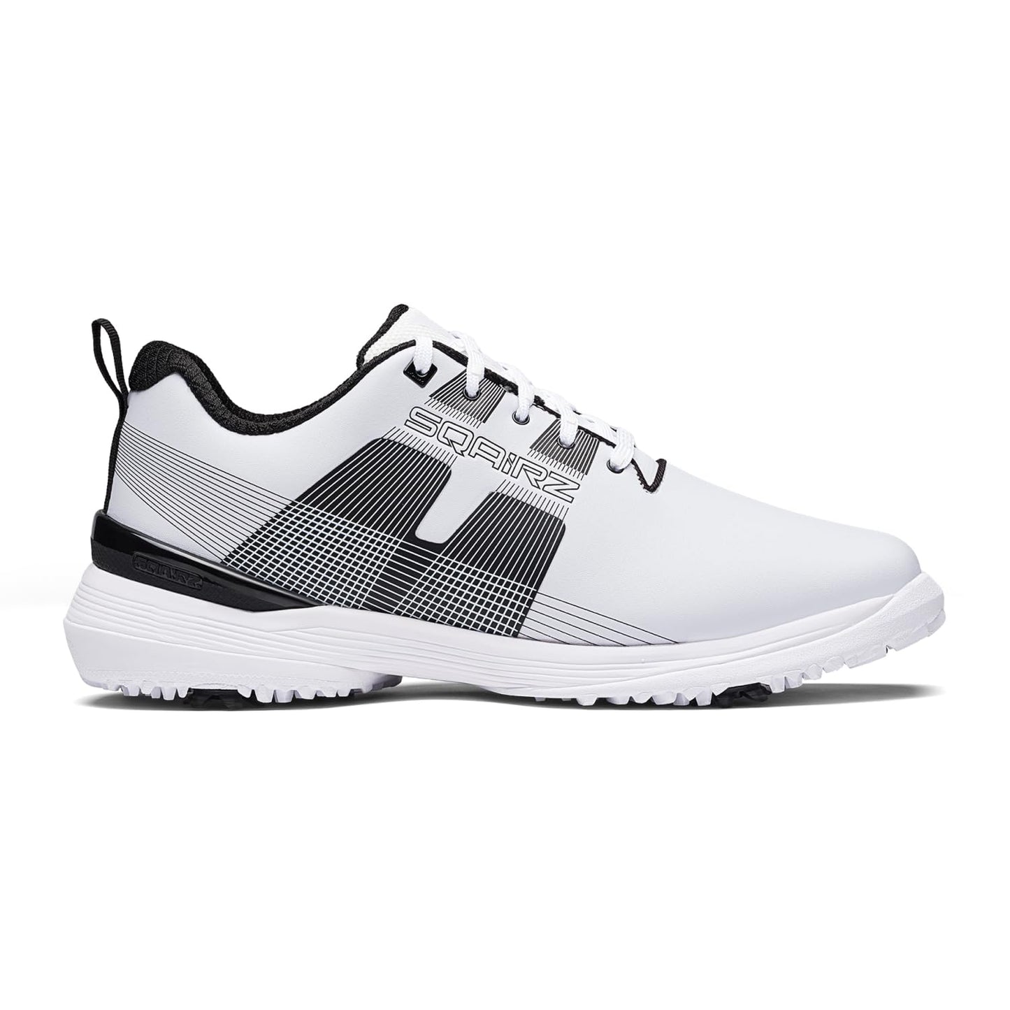 SQAIRZ Velo Men's Athletic Golf Shoes - 10 - Black/White