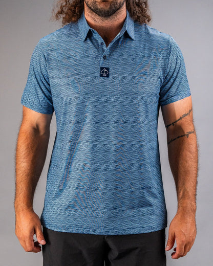 Squiggle Blue - Pins and Aces