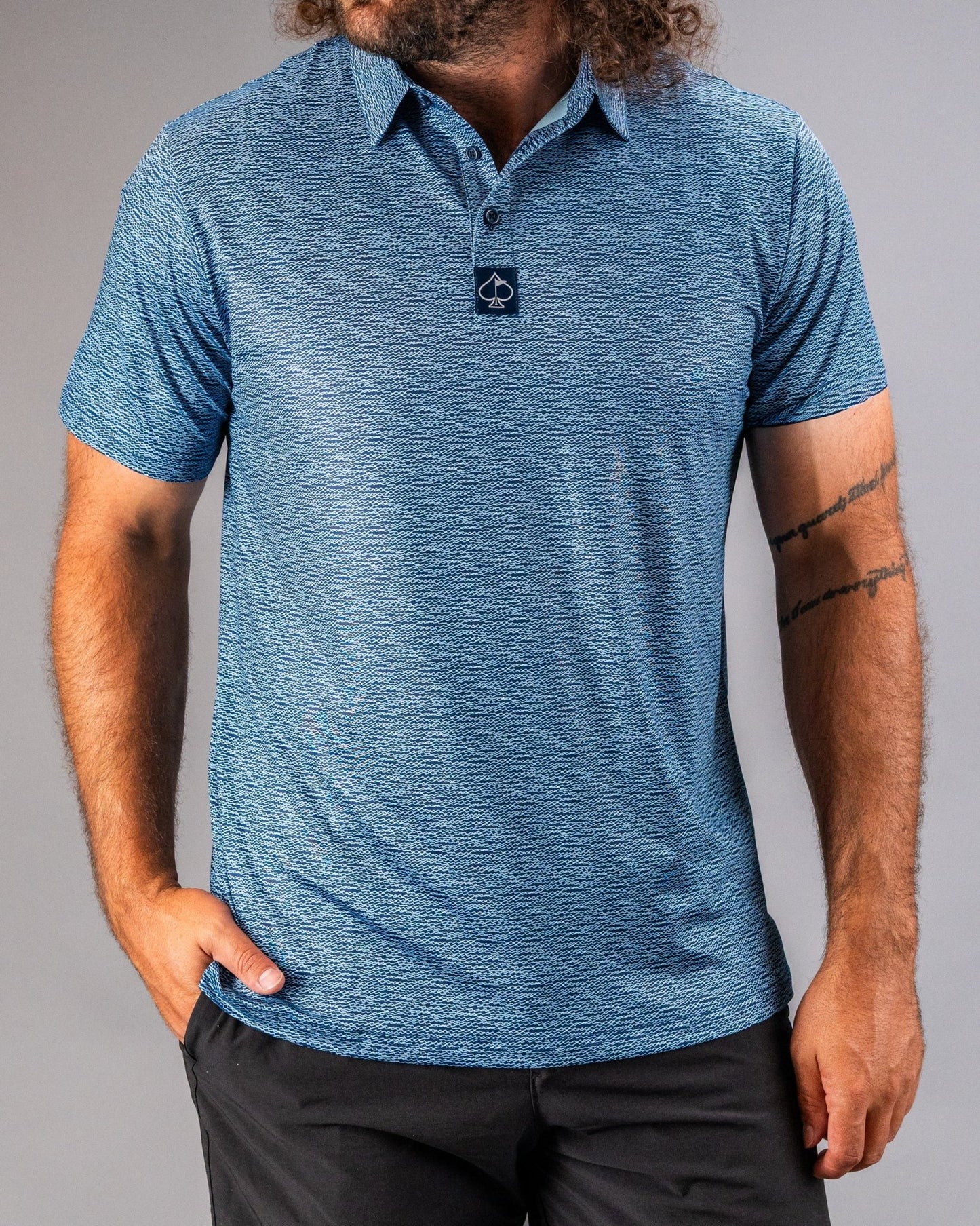 Squiggle Blue - Pins and Aces