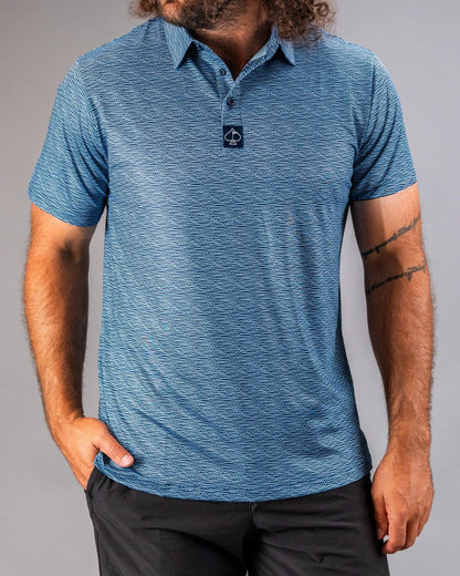 Squiggle Blue - Pins and Aces