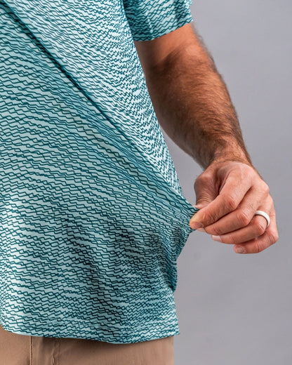 Squiggle Teal - Pins and Aces