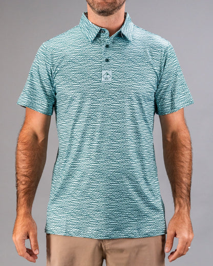 Squiggle Teal - Pins and Aces