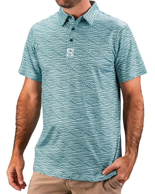 Squiggle Teal - Pins and Aces