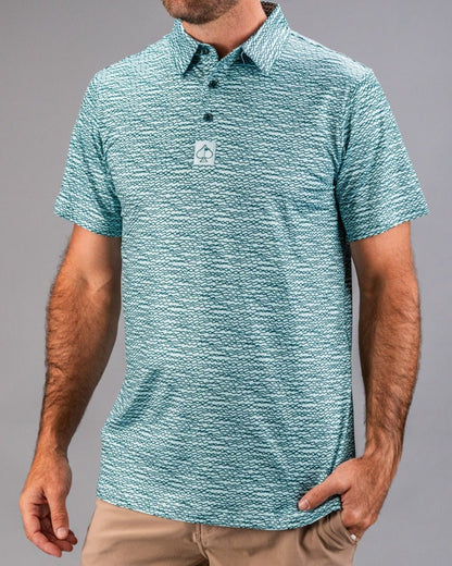 Squiggle Teal - Pins and Aces