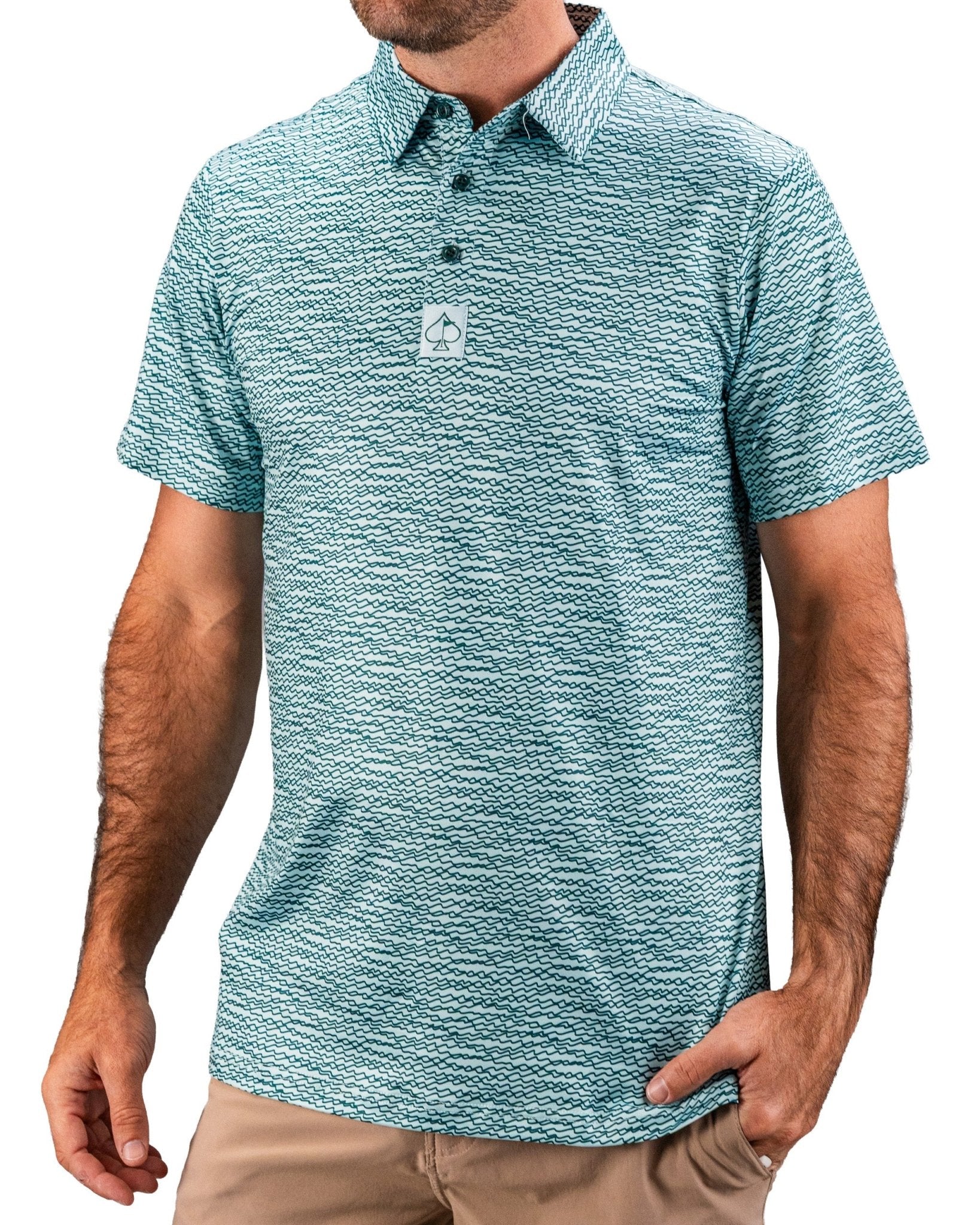Squiggle Teal - Pins and Aces