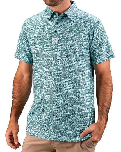 Squiggle Teal - Pins and Aces
