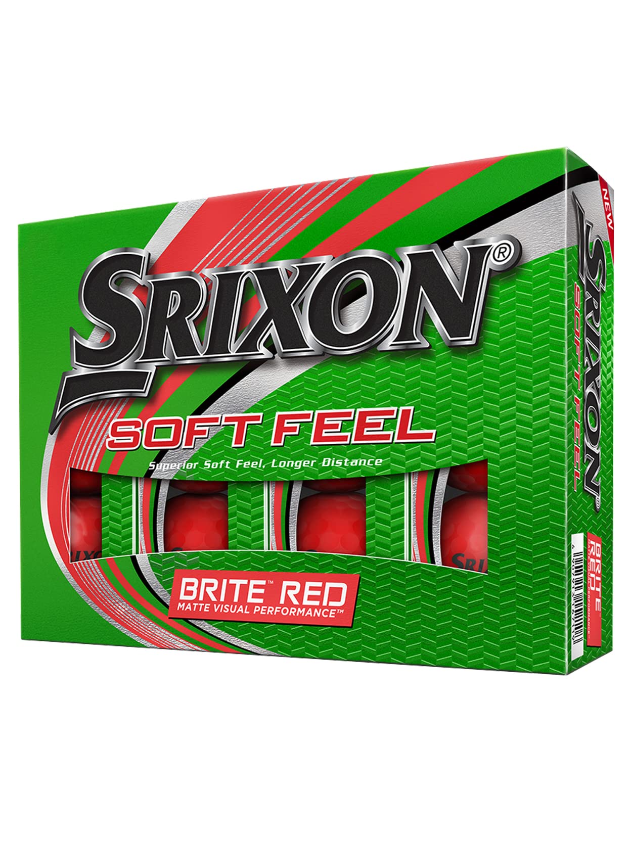 Srixon Soft Feel Series Golf Balls - Brite Red - 2022