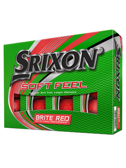 Srixon Soft Feel Series Golf Balls - Brite Red - 2022