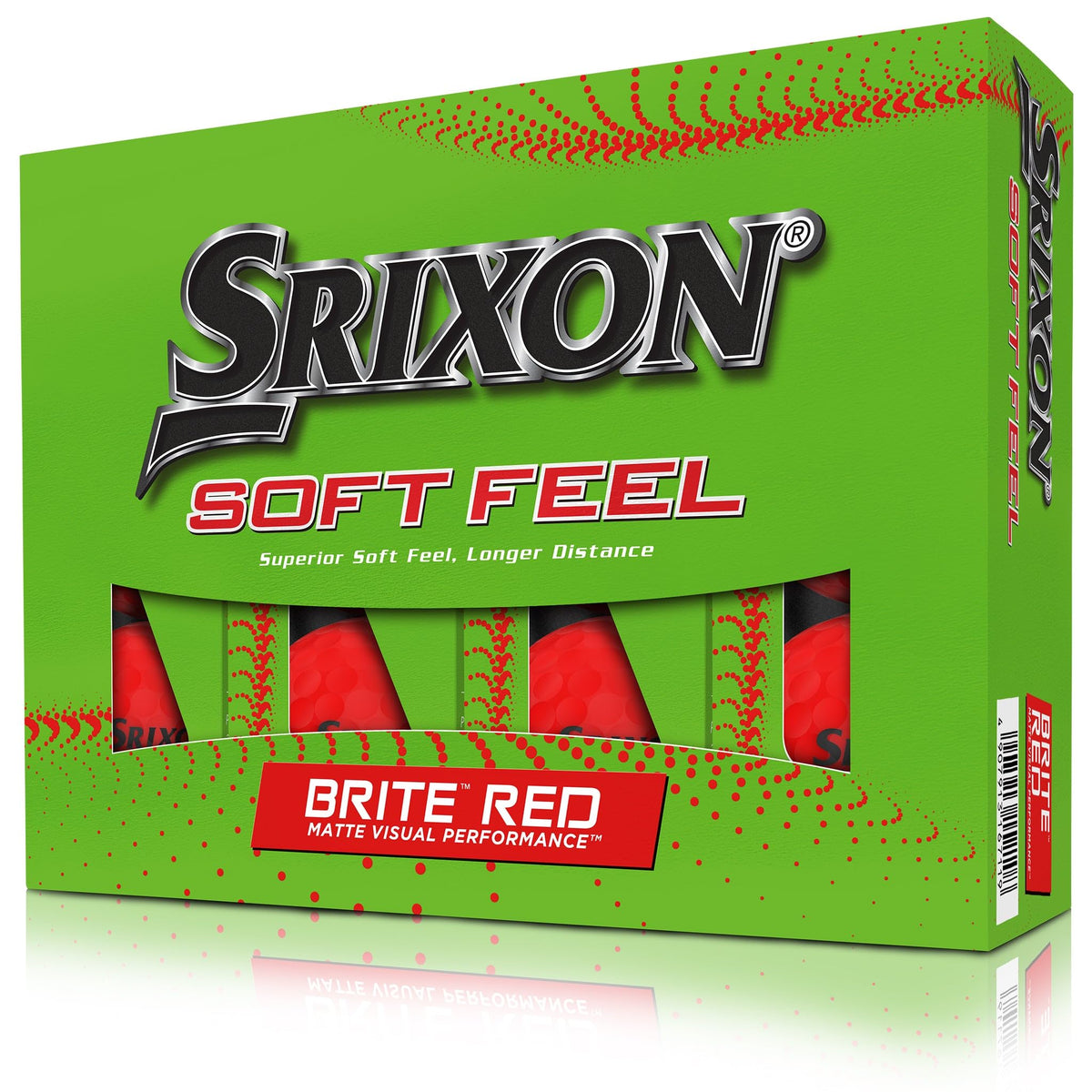 Srixon Soft Feel Series Golf Balls - Brite Red - 2024