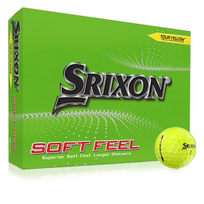 Srixon Soft Feel Series Golf Balls - Tour Yellow - 2024