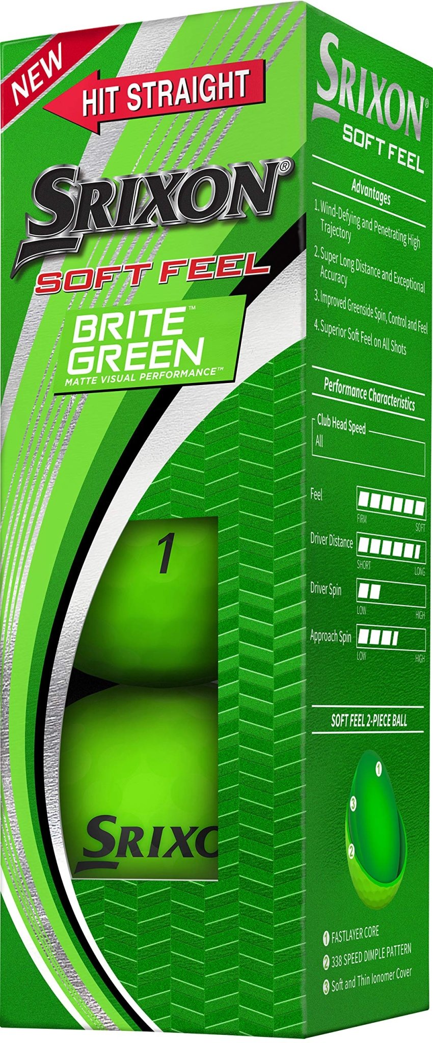 Srixon Soft Feel Series Golf Balls - White - 2022