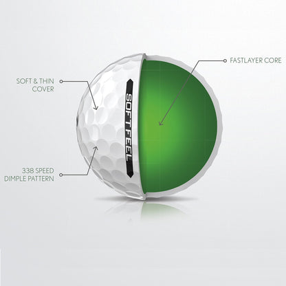 Srixon Soft Feel Series Golf Balls - White - 2022