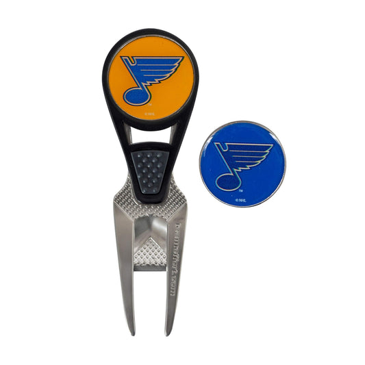 St. Louis Blues CVX Ball Mark Repair Tool & 2 Ball Markers |Team Effort - Team Effort
