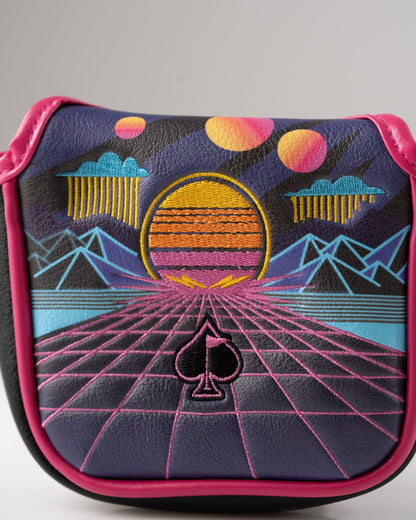 Synthwave - Mallet Putter Cover - Pins and Aces