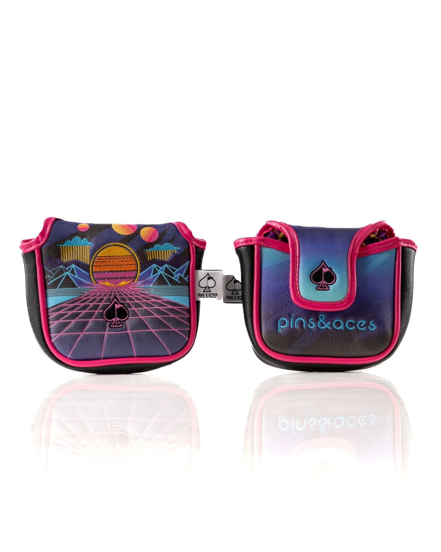 Synthwave - Mallet Putter Cover - Pins and Aces