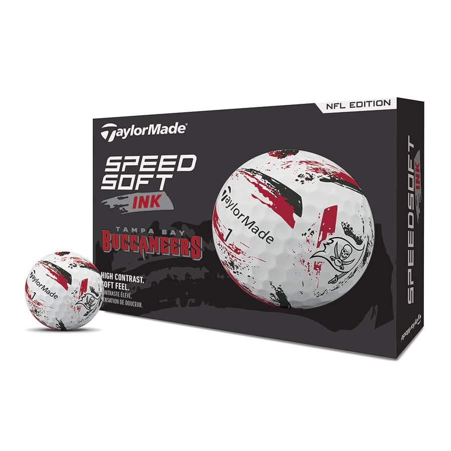 Tampa Bay Buccaneers SpeedSoft Ink Golf Balls - TaylorMade Team